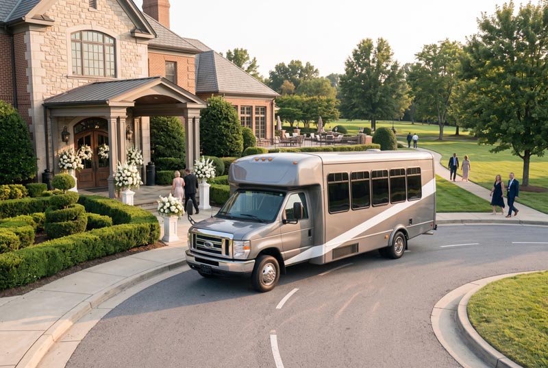 Wedding Shuttle Bus Services in Davenport, IA